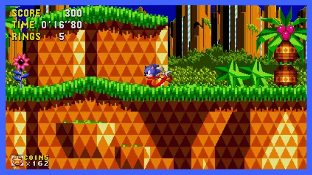 Image showing Mirror Mode in action during Sonic Cd in Sonic Origins.