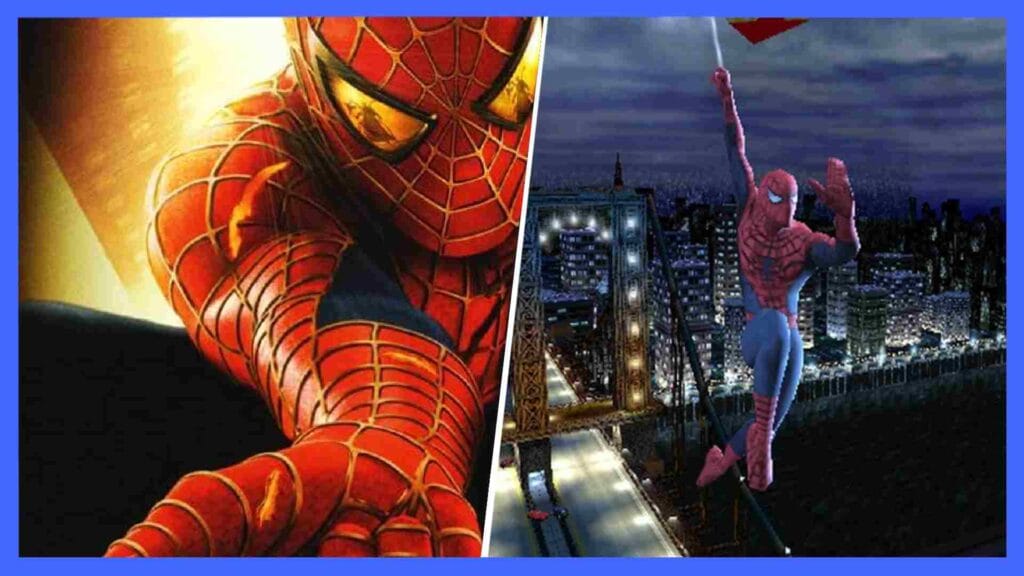 Image showing the cover art and a screenshot of Spider-Man 2.