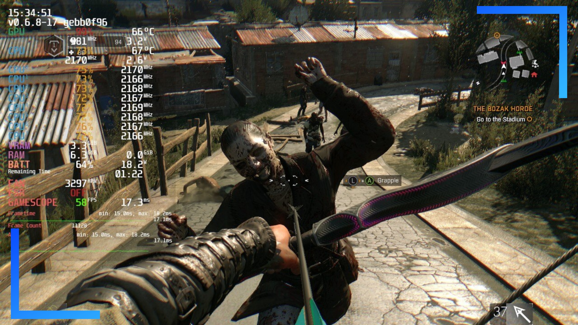 Dying Light: Steam Deck Recommend Settings and Performance