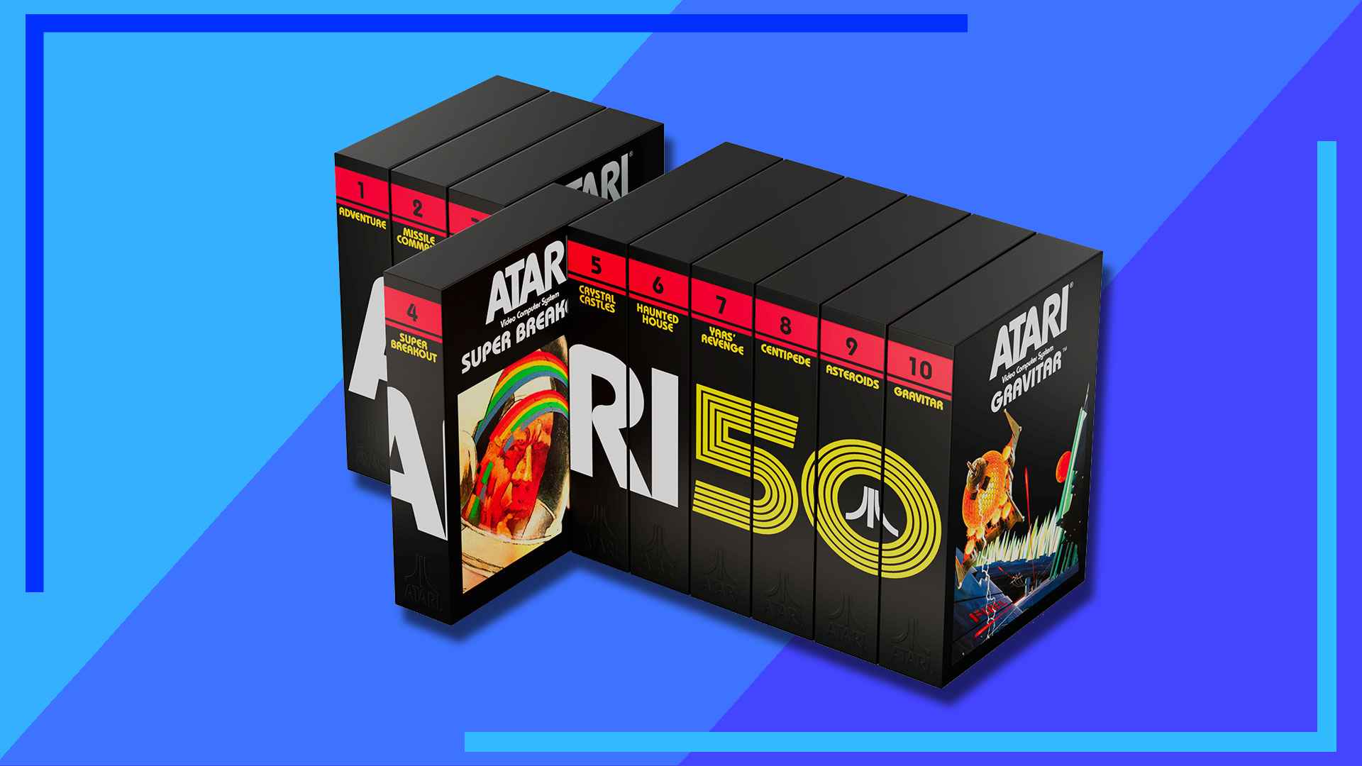 Atari XP 50th Anniversary collectible cartridges