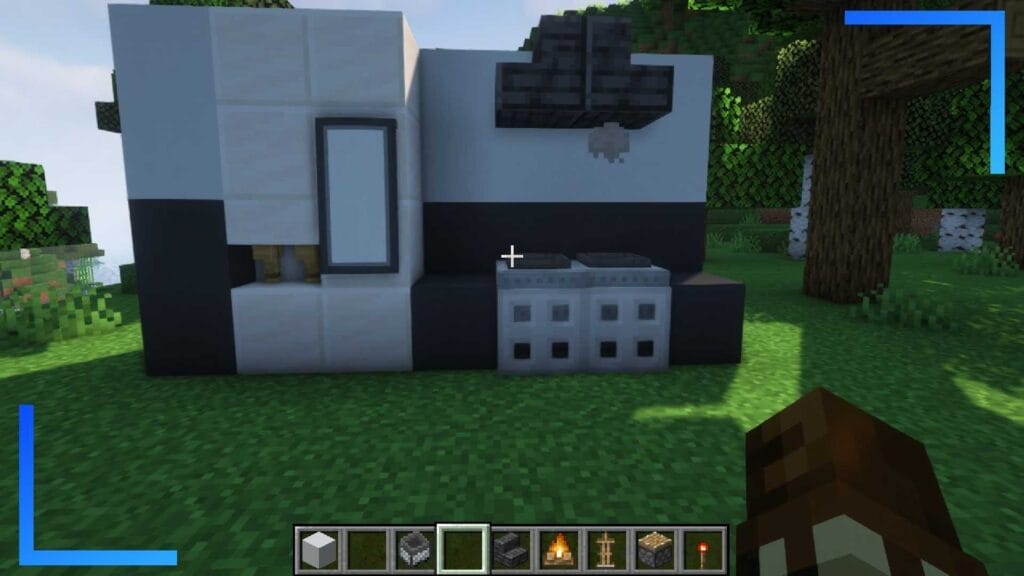 Screenshot showing the finished oven build.