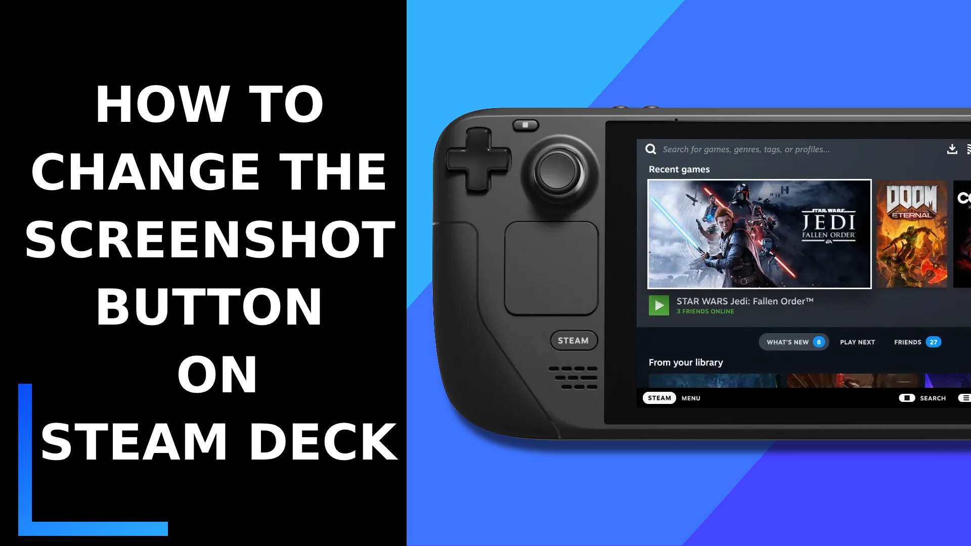 How to Change the Screenshot Button on Steam Deck