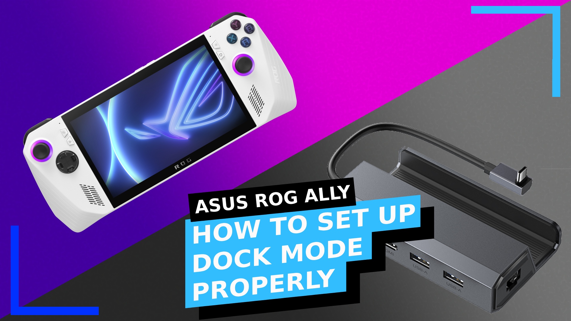 How to Set up and Configure the ASUS ROG Ally in Docked Mode