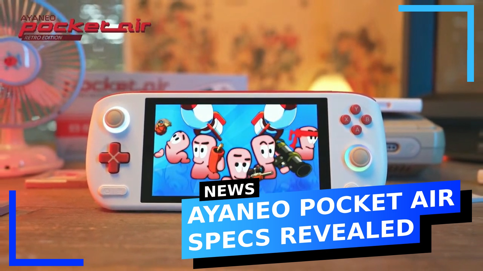 Text reads: AYANEO Pocket Air specs revealed.