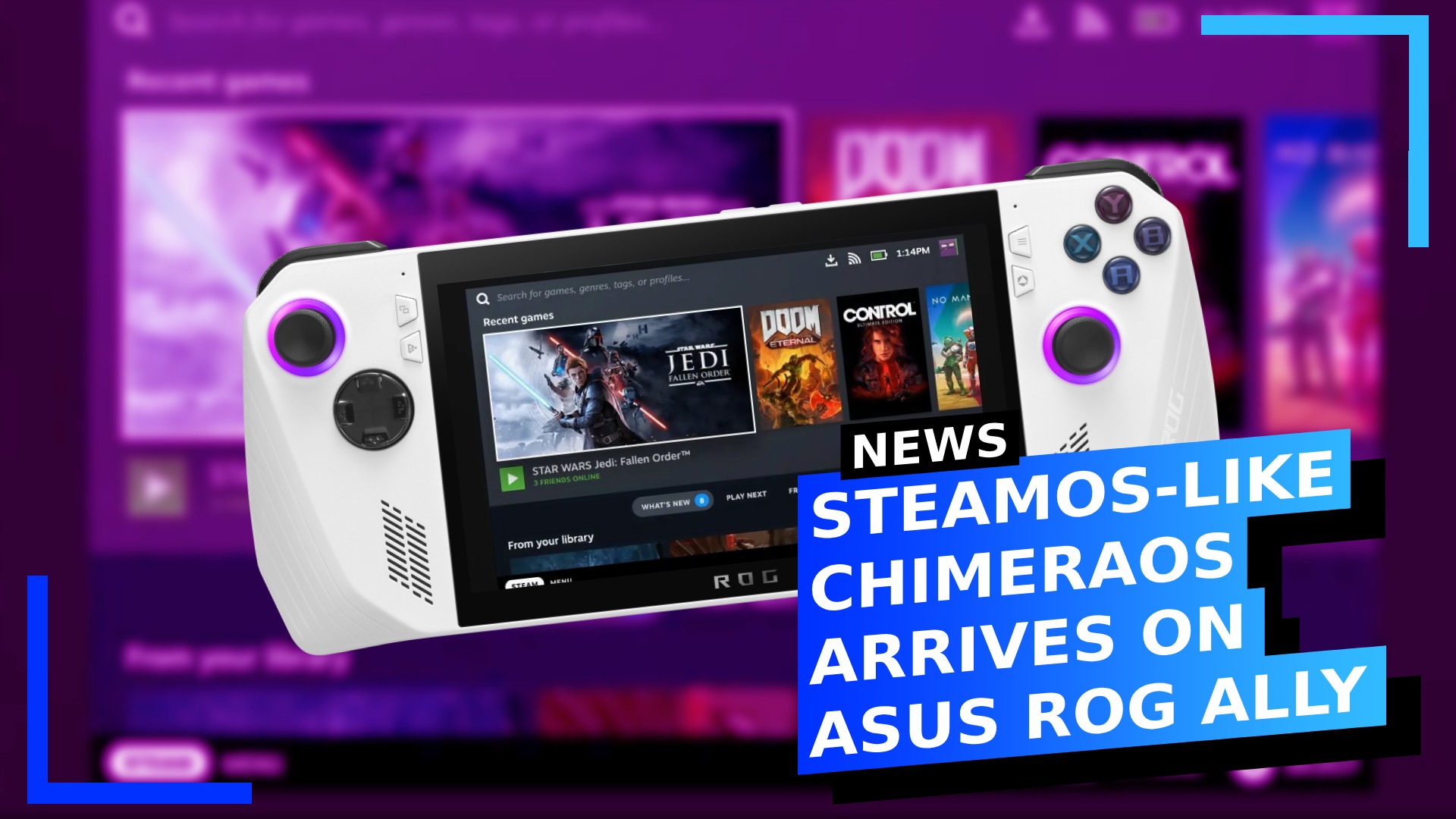 SteamOS-like ChimeraOS Arrives on ASUS ROG Ally.