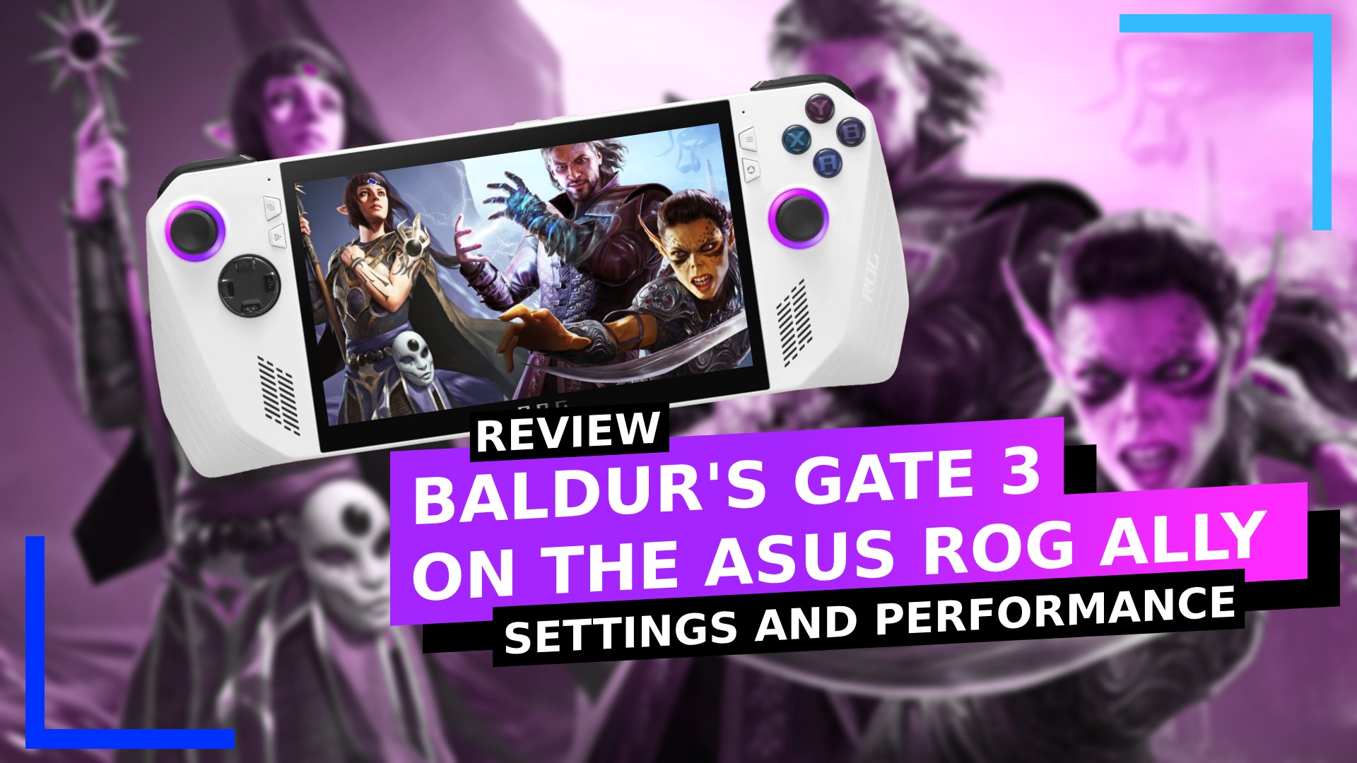 Baldur’s Gate 3: the ASUS ROG Ally Recommended Settings and Performance