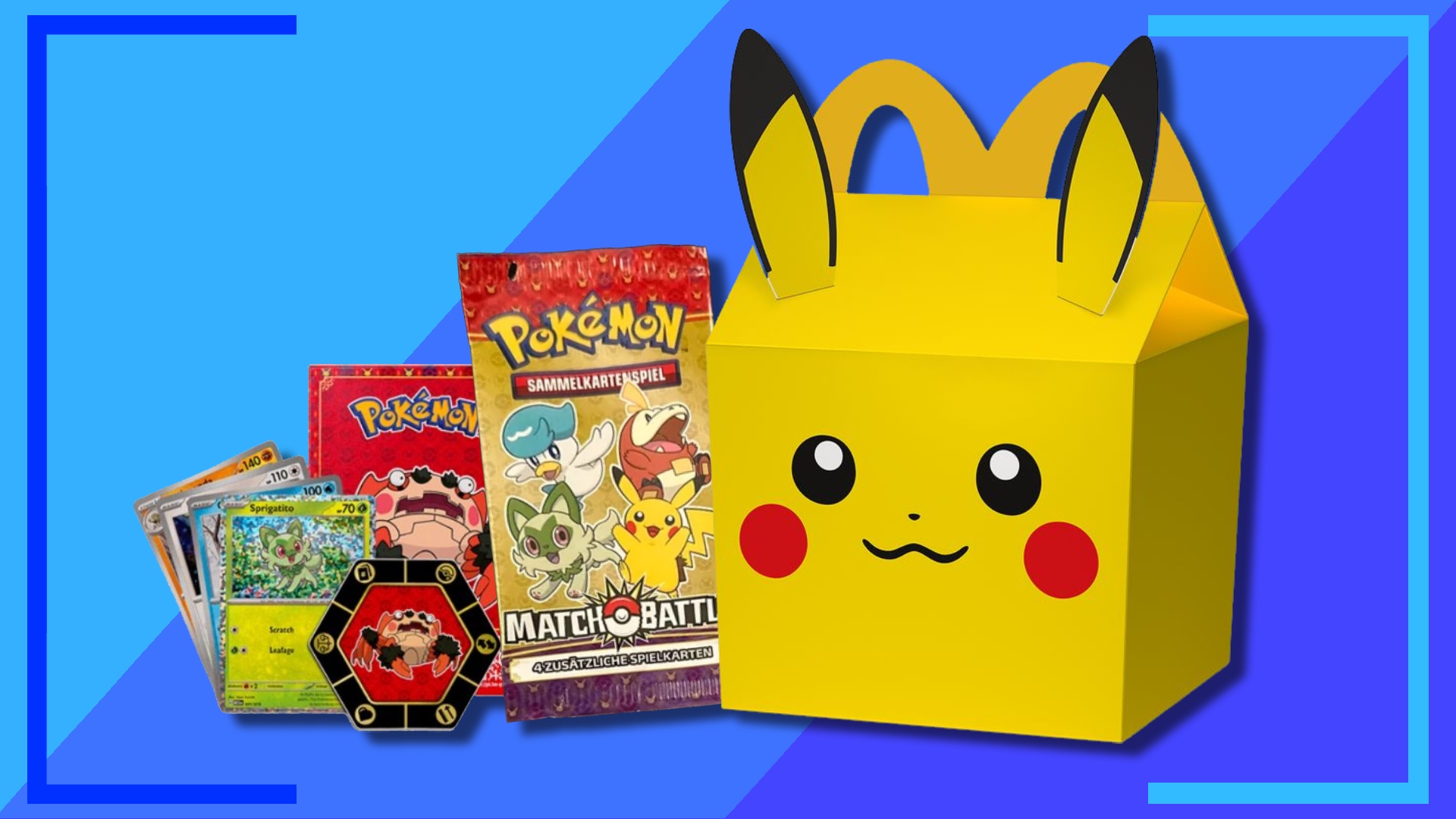 Everything Inside a Pokemon 25th Anniversary McDonald's Happy Meal Box -  McDonalds Pokemon 25th Anniversary Happy Meal Guide - IGN