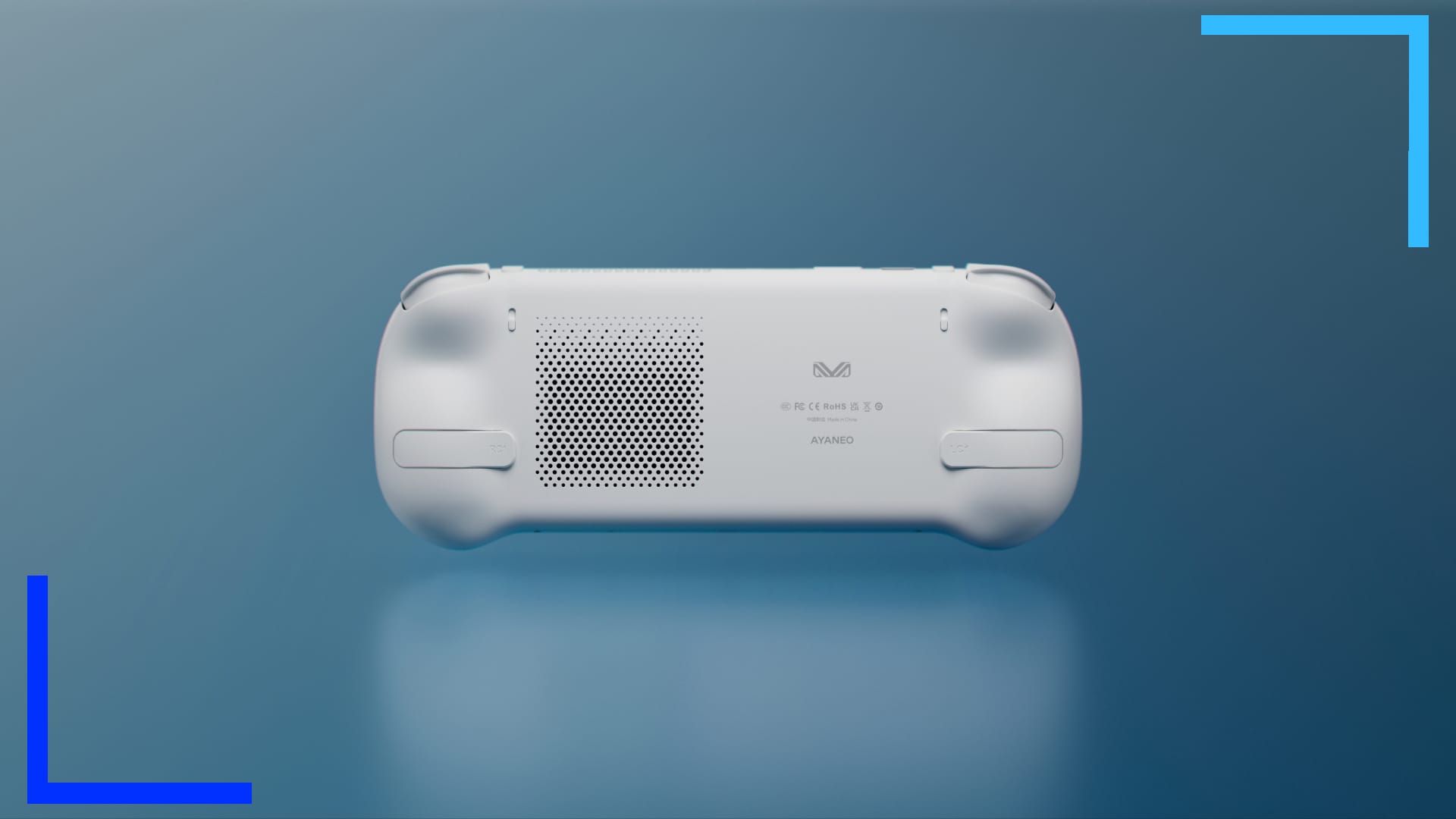 Promo image showing the AYANEO 3 from the back in white.